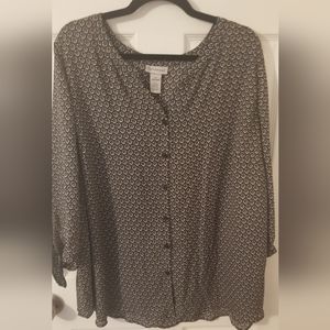 Catherines Monochrome Geometric Blouse
